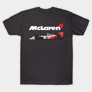 Ayrton Senna's McLaren Honda MP4/4 Illustration T-Shirt